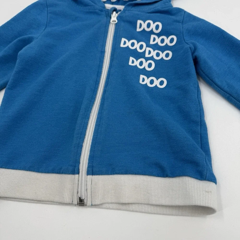 Baby Shark Jacket Boys 3T Blue Nickelodeon Doo Doo Long Sleeve Full Zip Pinkfong